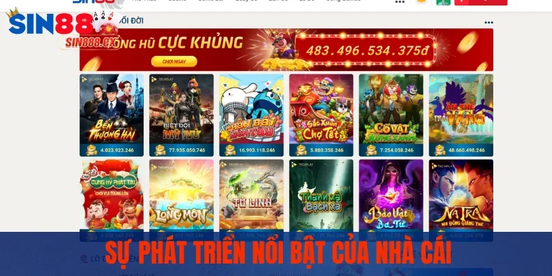 Sin88 – Nhà cái cá cược uy tín | Trải nghiệm đẳng cấp 7 Sự phát triển nổi bật của nhà cái